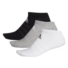 adidas Sportsocken Sneaker Cushion grau/weiss/schwarz - 3 Paar